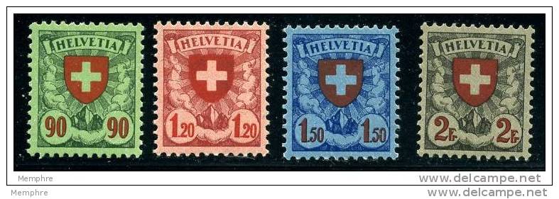 SUISSE  1924 Ecusson Zum 163-6*  Charnières Très Légères - Neufs