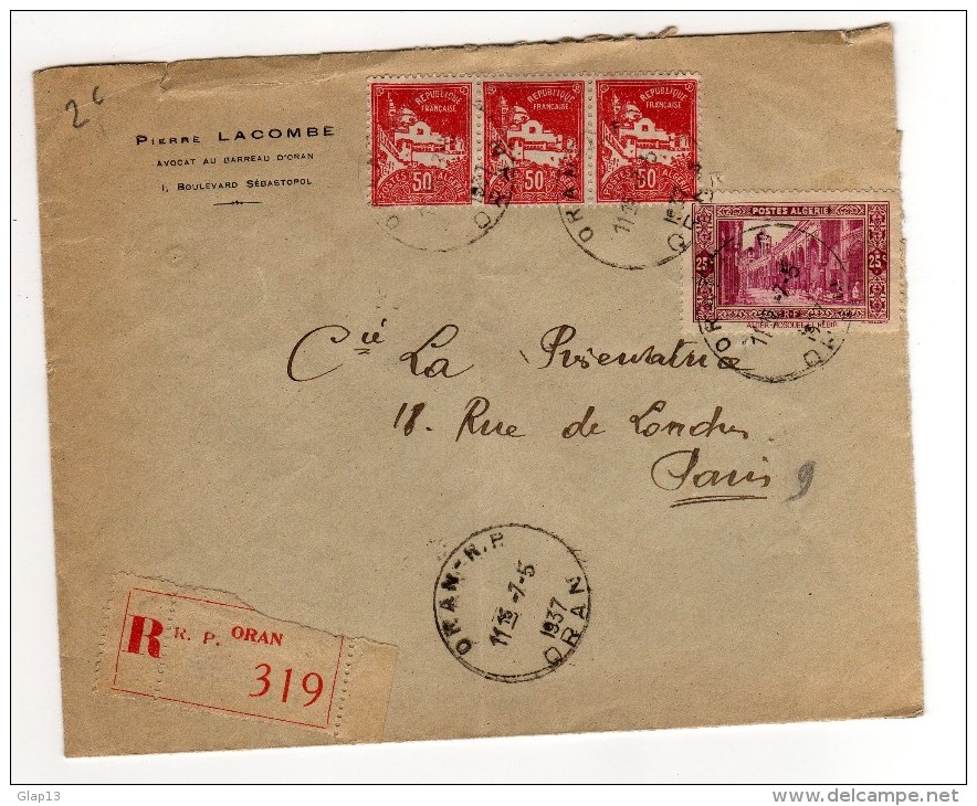FRAGMENT LETTRE DE 1955 - Lettres & Documents