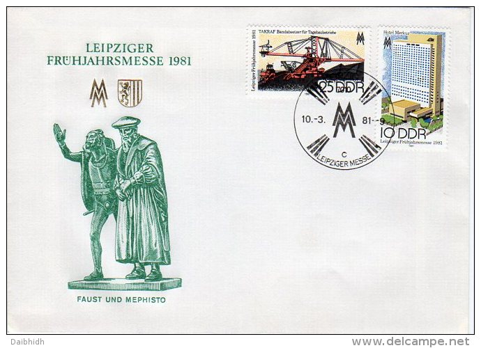 DDR 1981 Leipzig Spring Fair FDC.  Michel 2593-94 - Other & Unclassified