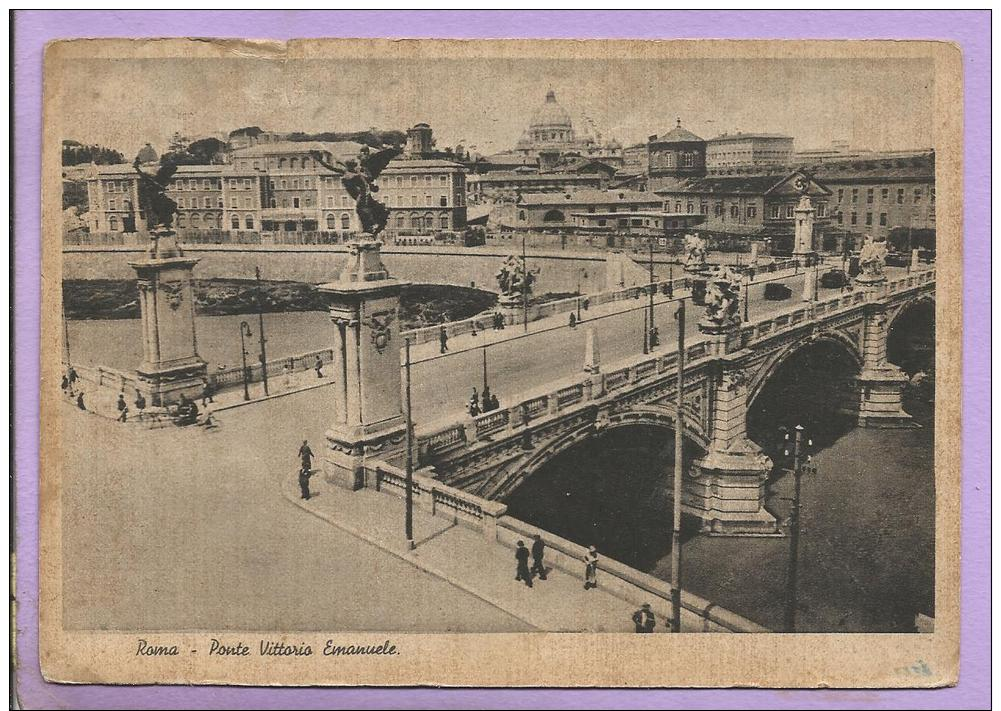 ITALIE -  ROMA  -  Ponte Vittorio Emanuele - Ponts