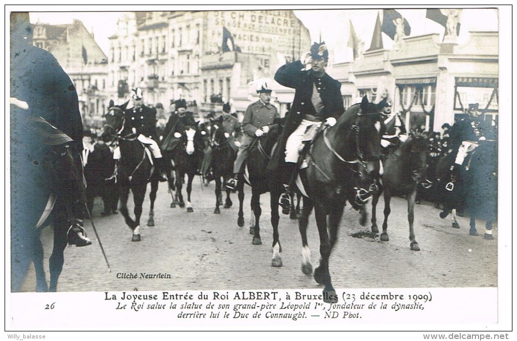 "La Joyeuse Entrée Du Roi Albert à Bruxelles Le 23 Décembre 1909" - Feste, Eventi