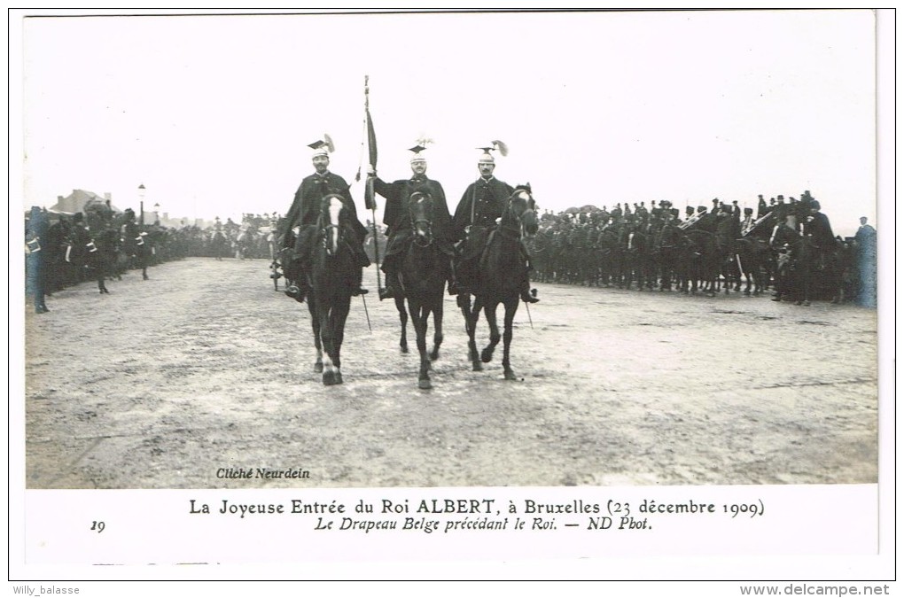 "La Joyeuse Entrée Du Roi Albert à Bruxelles Le 23 Décembre 1909" - Feste, Eventi