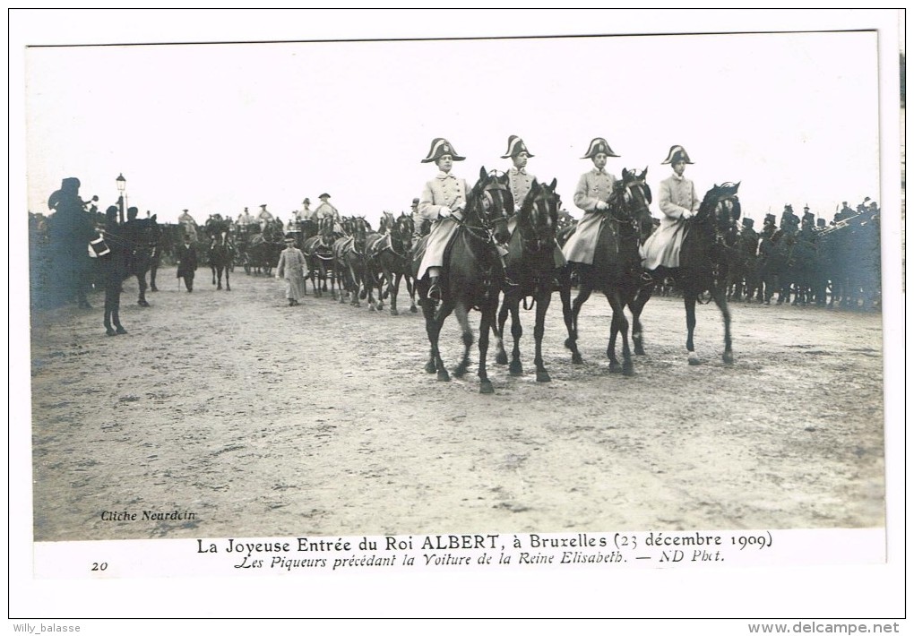 "La Joyeuse Entrée Du Roi Albert à Bruxelles Le 23 Décembre 1909" - Feesten En Evenementen