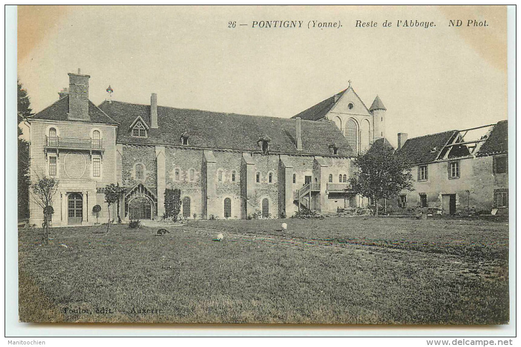 DEP 89 PONTIGNY LOT DE 8 CARTES DE LA VILLE - Pontigny