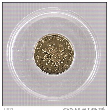 Médaille Georges Pompidou 1984. Président De La République Française. 1969-1974. Bronze - Other & Unclassified