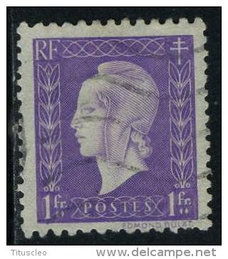 FRANCE 689°  1,00f  Lilas  Série De Londres  Marianne De Dulac  (10% De La Cote + 0,15€) - 1944-45 Marianne (Dulac)