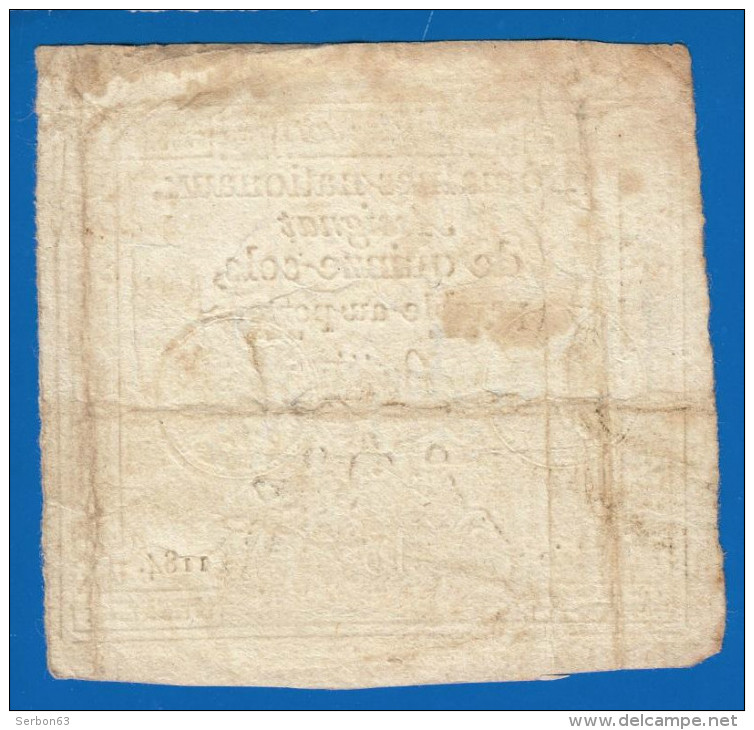 AUTHENTIQUE ASSIGNAT BEAUX TIMBRES SECS QUINZE SOLS SERIE 1184 FILIGRANE FLEUR DE LYS BUTTIN LOI DU 24 OCT 1792 L'AN 1 - Assignats