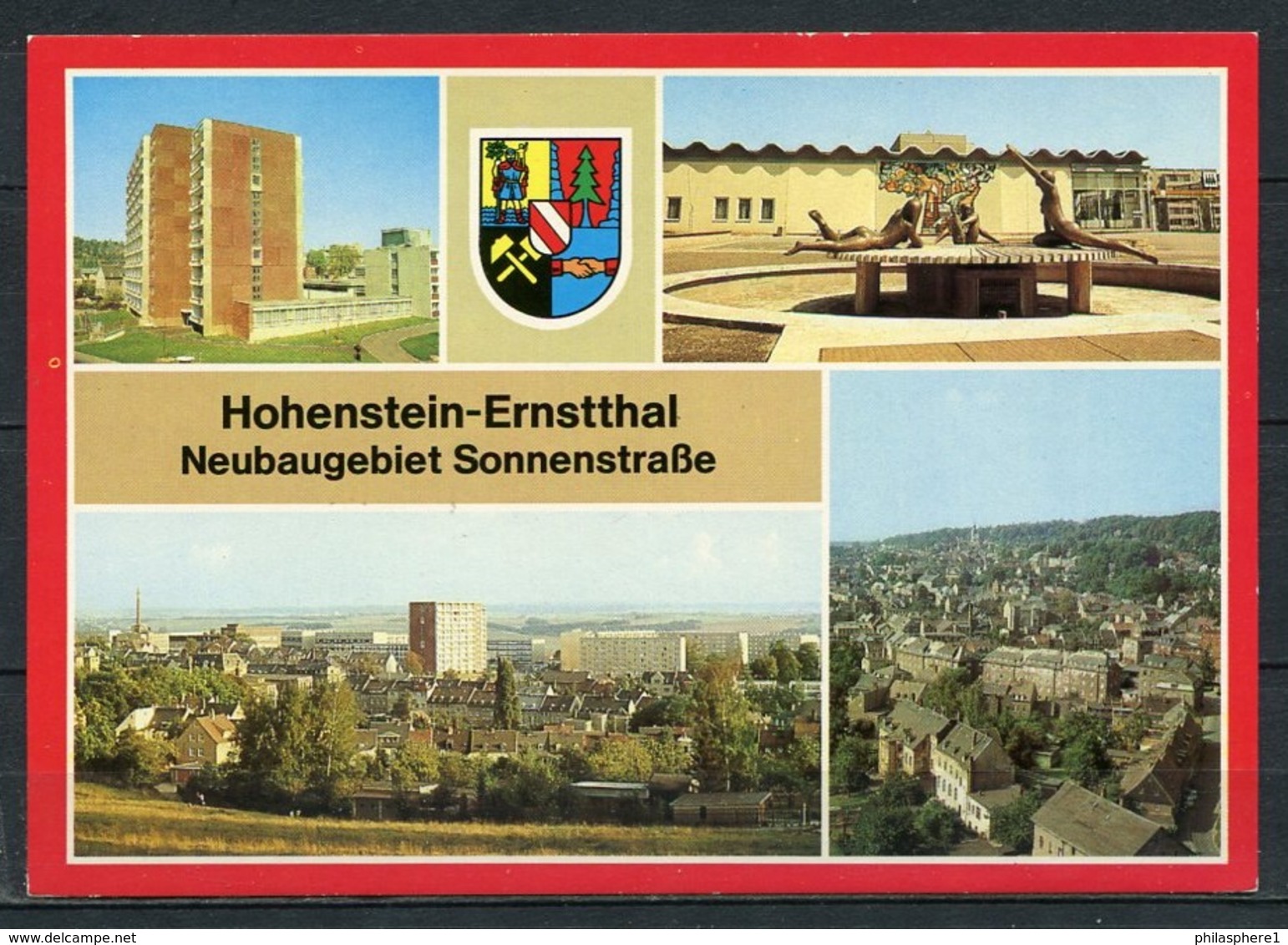 Hohenstein-Ernstthal/ Neubaugebiet Sonnenstraße/ Mehrbildkarte - N. Gel. - DDR - Bild Und Heimat  01 14 0790/11 K - Hohenstein-Ernstthal