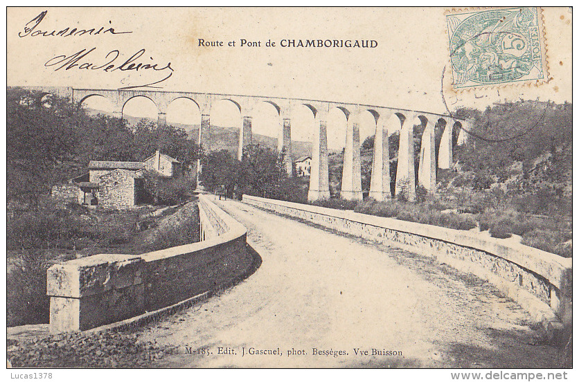 30 / ROUTE ET PONT DE CHAMBORIGAUD / PLAN PEU COURANT - Chamborigaud