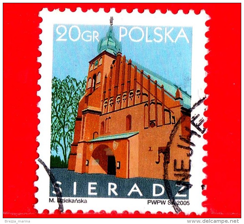 POLONIA - Usato - 2005 - Chiesa Di Seradaz - 20 - Oblitérés