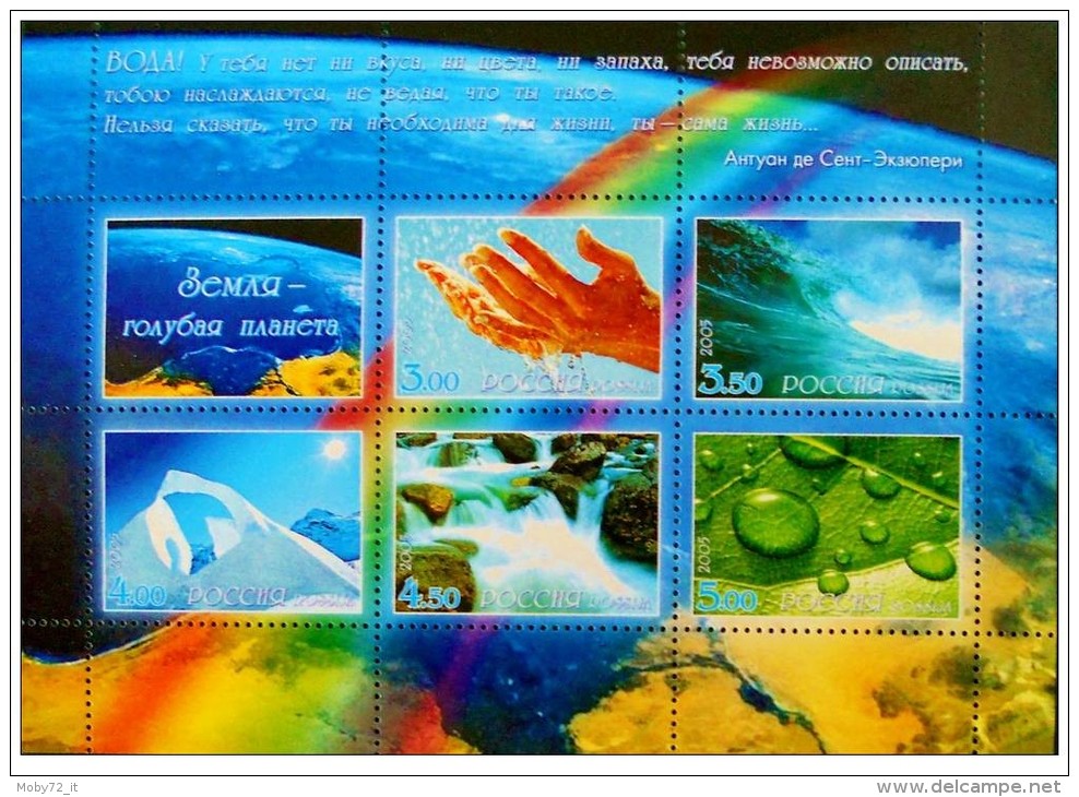 Russia - 2005 - Usato/used - Il Pianeta Blu - Mi Block 84 - Used Stamps