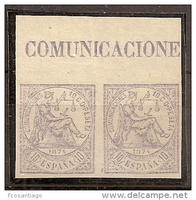 ESPAÑA 1874 - Edifil #145s Sin Goma (*) - Unused Stamps