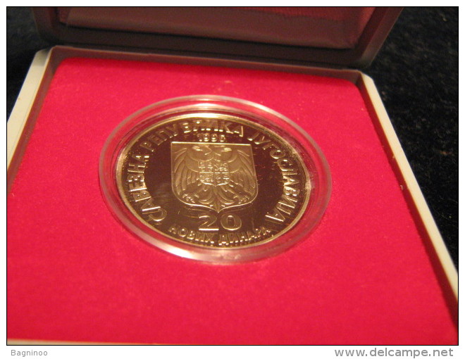 YUGOSLAVIA 20 Dinara 1996 Birth Of Nikola Tesla 140 Years PROOF - Serbie