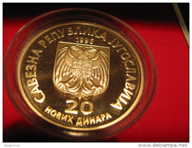 YUGOSLAVIA 20 Dinara 1996 Birth Of Nikola Tesla 140 Years PROOF - Serbie