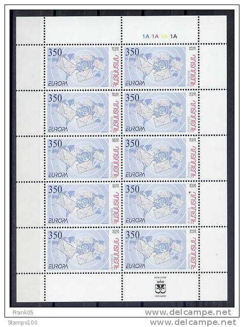 ARMENIA, ARMENIEN, ARMENIE 2008 CEPT  SHEET OF 10  KLEINBOGEN  MNH **   (1023900-900/015) - 2008