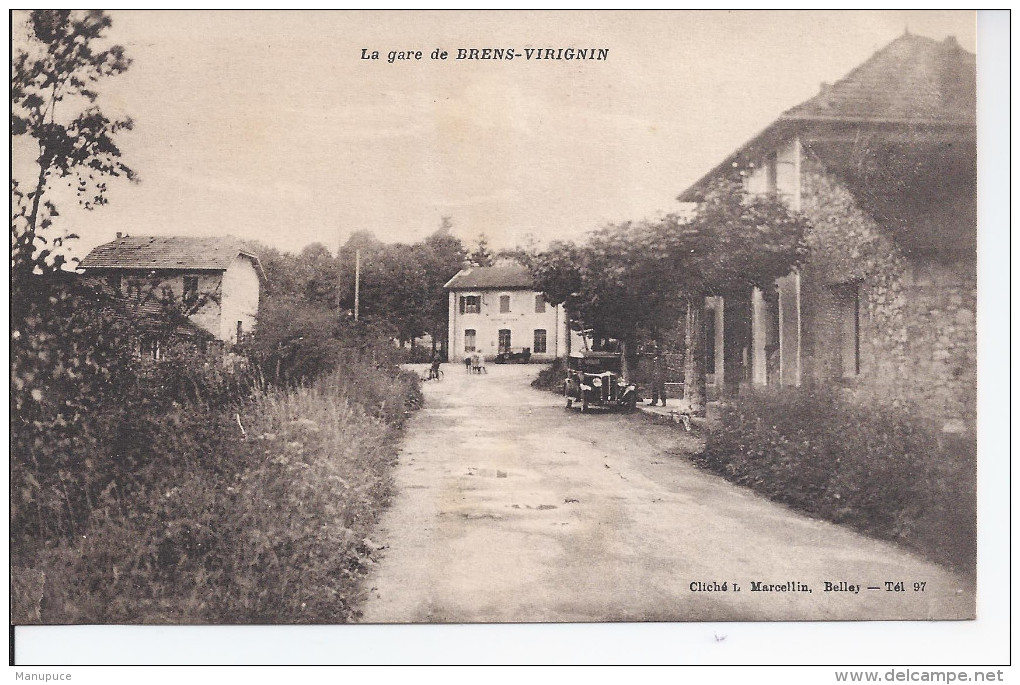 La Gare De Brens Virignin Rare - Non Classés