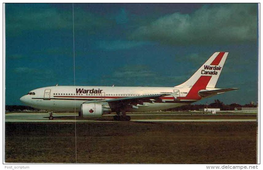 Thème -  Avion - Aerogem - Wardair Canada Airbus A310 304 - Format 8.5*13.5  Cm - - 1946-....: Moderne