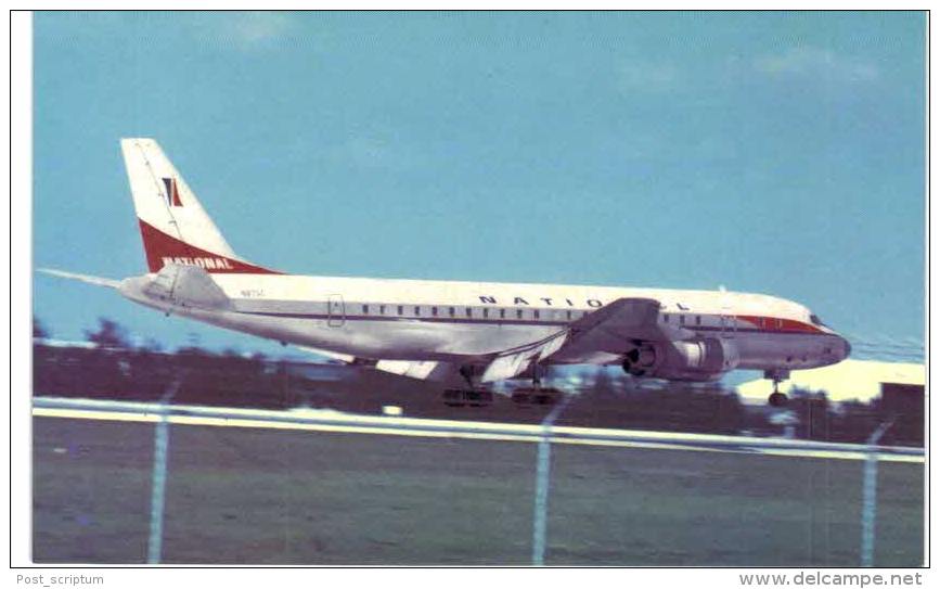 Thème -  Avion - Aviationcards 70 - National Airlines Douglas DC 8 - Format 8.5*13.5  Cm - - 1946-....: Moderne