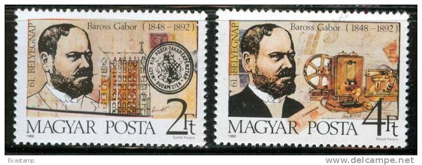 HUNGARY - 1988. 61st Stampday Cpl. Set MNH! - Unused Stamps