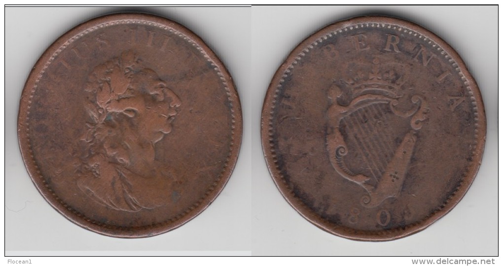 **** IRLANDE - IRELAND - PENNY 1805 GEORGE III **** EN ACHAT IMMEDIAT !!! - Ireland