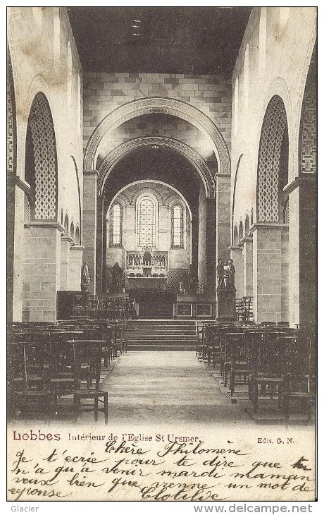 LOBBES - Intérieur De L' Eglise St Ursmer - Lobbes