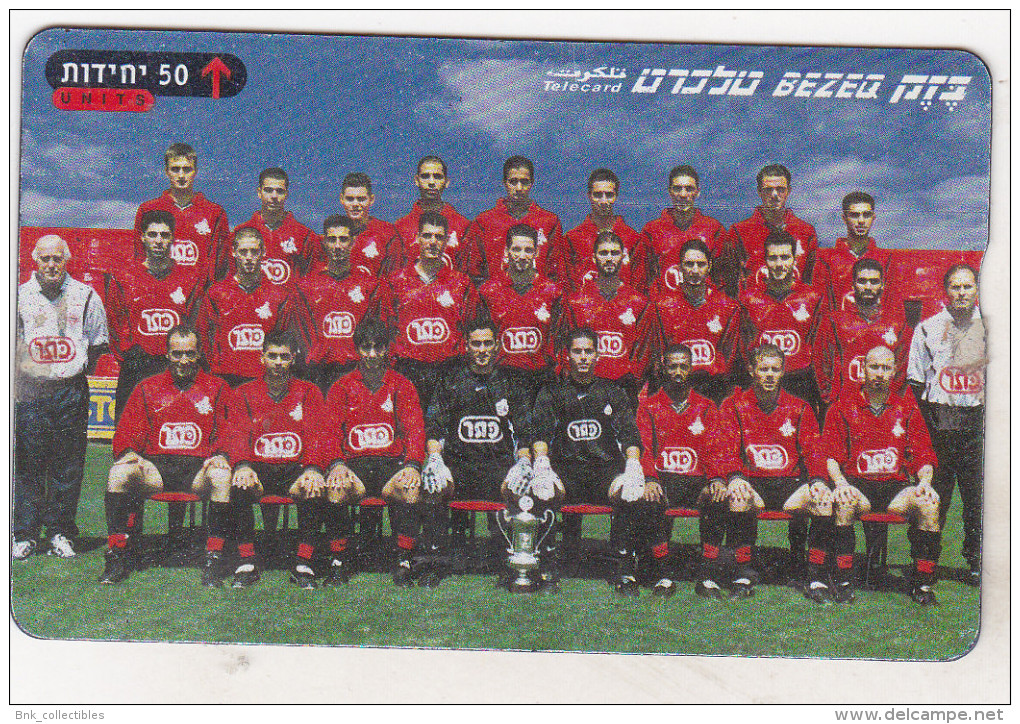 Israel Old Phonecard - 50 Units - BZ 269 -  Israeli Teams - Hapoel Tel-Aviv 1999-2000 - Israel