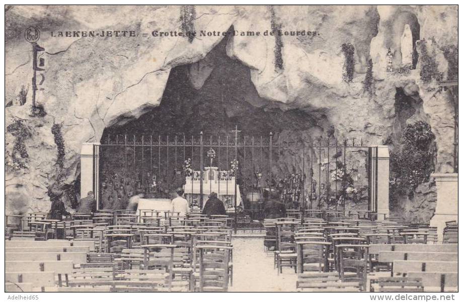 AZE29/   Jette Laeken Grotte Notre Dame De Lourdes N°75 Flamme TB Chèques Postaux Postcheque - Jette