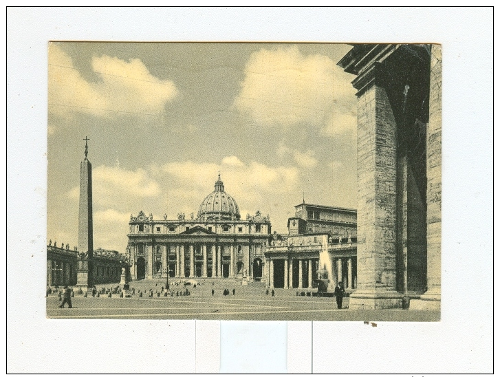 ROMA,P.za E Basilica Di S.Pietro-1959-AFFRANCATURA POSTE VATICANE- - Altri Monumenti, Edifici