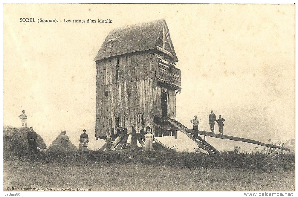 SOREL (Somme) : Les Ruines D'un Moulin - Otros & Sin Clasificación