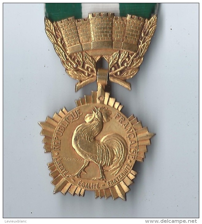 Médaille D´Honneur Départementale Et Communale /Or/35 Ans De Service/France/ Entre 1945 Et 1987   D396 - Frankrijk