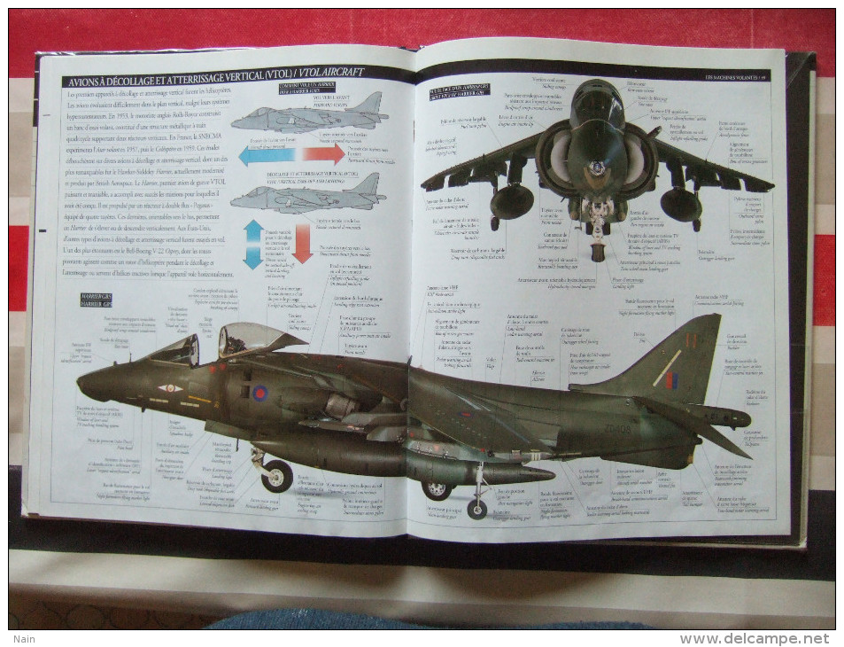 LES MACHINES VOLANTES - ENCYCLOPEDIE VISUELLE BILINGUE ( FRANÇAIS - ANGLAIS ) - TRES BEAU LIVRE .... - Flugzeuge