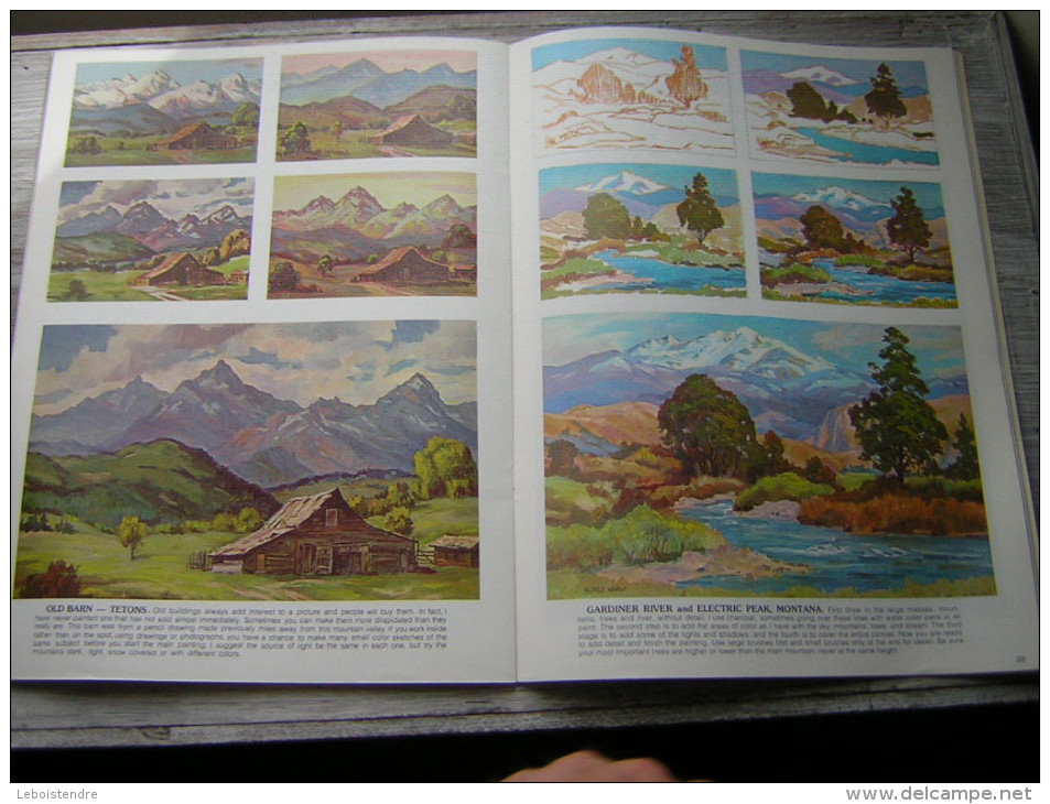 166   HOW TO PAINT  MOUNTAINS BY ALFRED WANDS  PUBLISHED BY WALTER T FOSTER - Bellas Artes