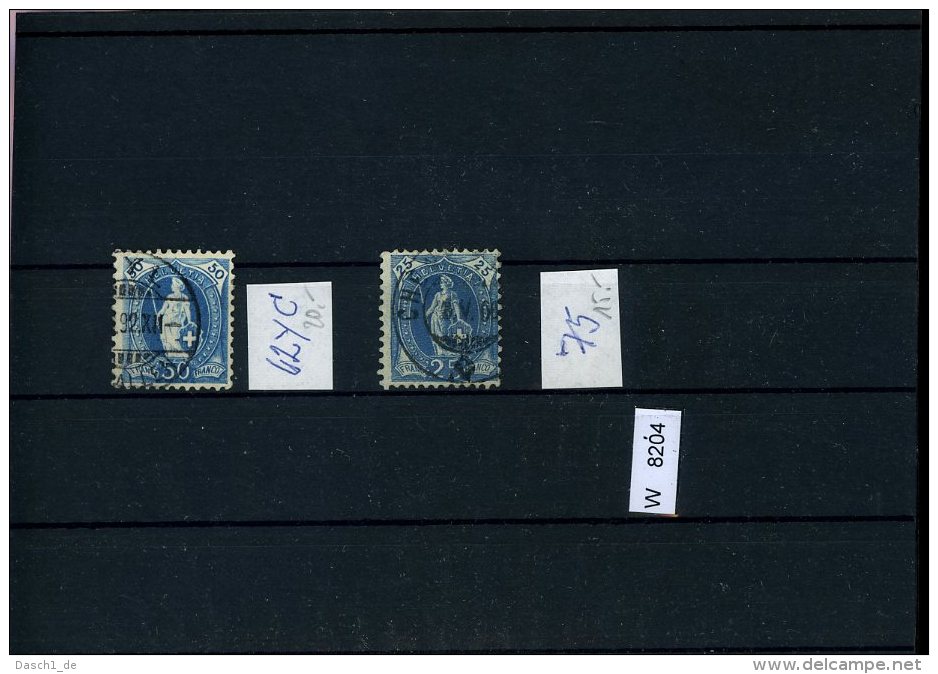 Schweiz,  O, Div. Marken Auf A6-Karte - Used Stamps