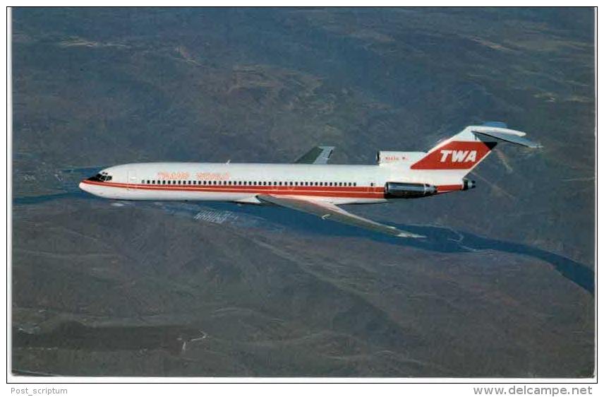 Thème -  Avion - Aviation World - TWA Trans World Airlines - Boeing 727 231A - Format 8.5*13.5  Cm - 1946-....: Moderne