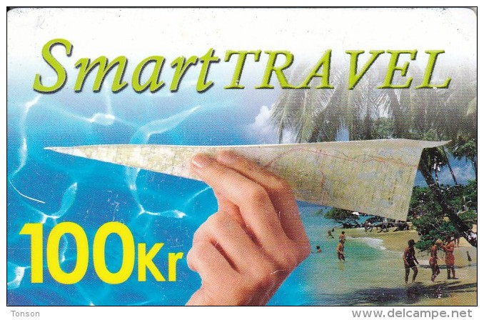 Norway,  Prepaid Card Y, SmartTravel, "Airplane", 2  Scans.   Also Many Other Countries. - Norvegia