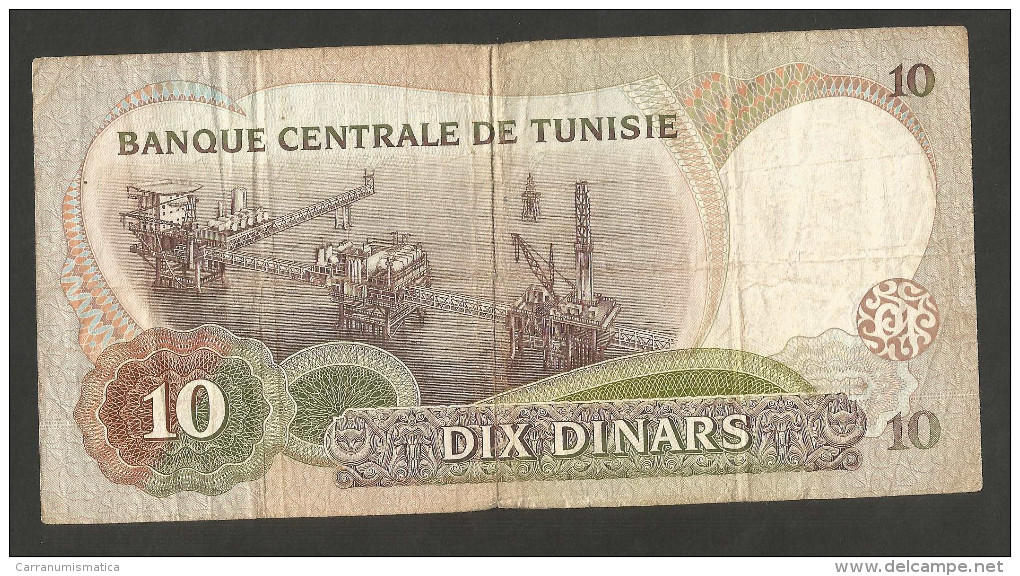 TUNISIE - BANQUE CENTRALE De TUNISIE - 10 DINARS (1986) - Tunisie