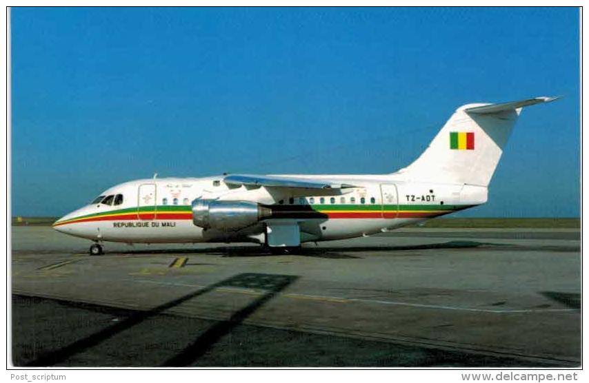 Thème -  Avion - BuchairCard 8423 - BAe 146 200 - Republic Of Mali  - Paris CDG 1983 - Format 8.5*13.5  Cm - 1946-....: Moderne