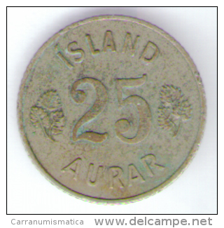 ISLANDA 25 AURAR 1954 - Island