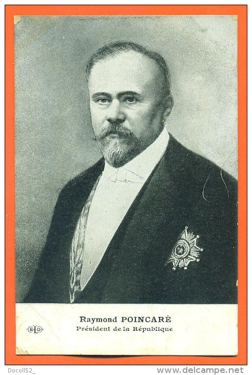 Cpa  M Raymond Poincaré -  President De La Republique - Personnages