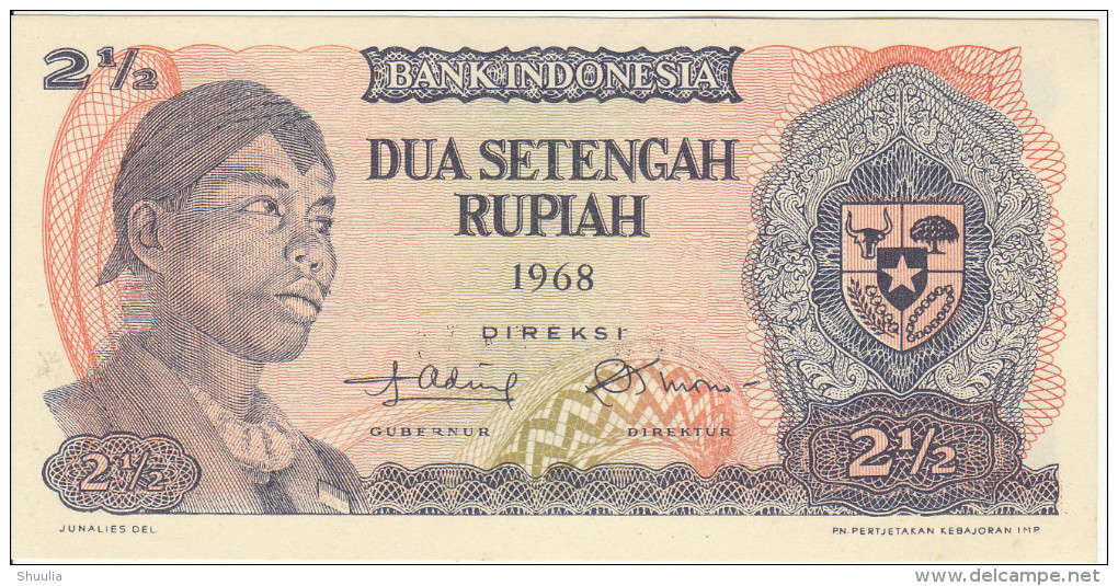 Indonesia 2.5 Rupian 1968 Pick 103 UNC - Indonésie