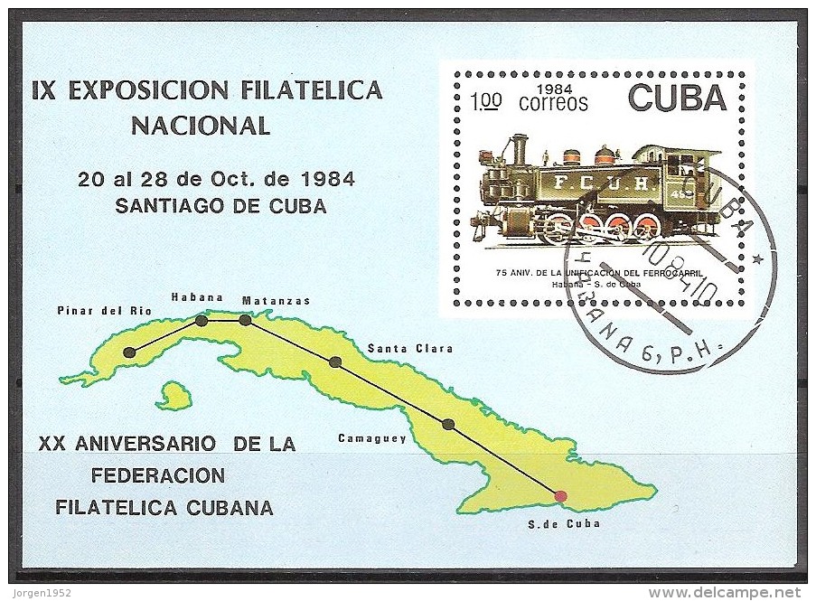 CUBA  #   STAMPS FROM YEAR 1984  " STANLEY GIBBONS MS3054" - Oblitérés