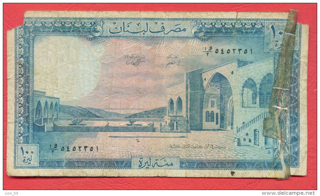 B151 / 100 LIVRES - BANQUE DU LIBAN - Liban Libanon Lebanon  - Banknotes Banknoten Billets Banconote - Lebanon