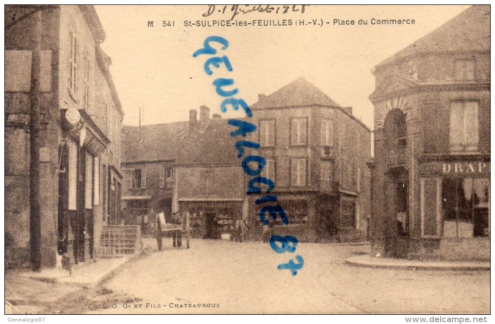 87 - SAINT SULPICE LES FEUILLES - ST SULPICE LES FEUILLES-  PLACE DU COMMERCE - Saint Sulpice Les Feuilles