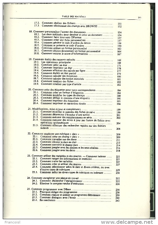 Pratique De DBASE III Par H. Lilen - Informatica