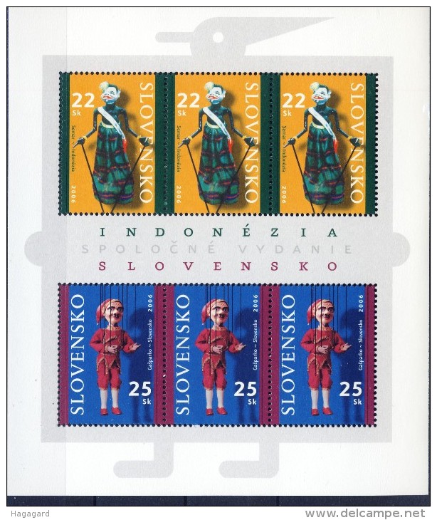 ##Slovakia 2006. [101] Puppet Theatre. Sheetlet. Michel 542-43. MNH(**) - Blocs-feuillets