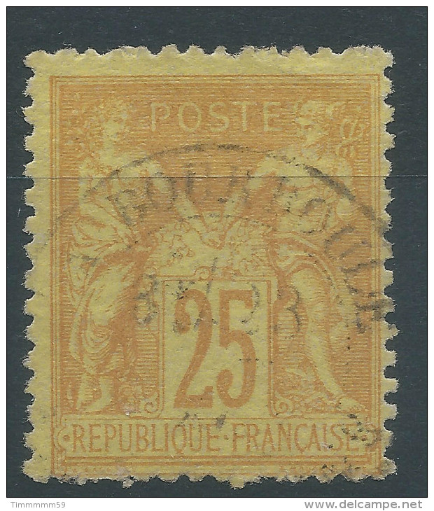 Lot N°24472   N°92, Oblit Cachet à Date De LA BOURBOULE - 1876-1898 Sage (Type II)