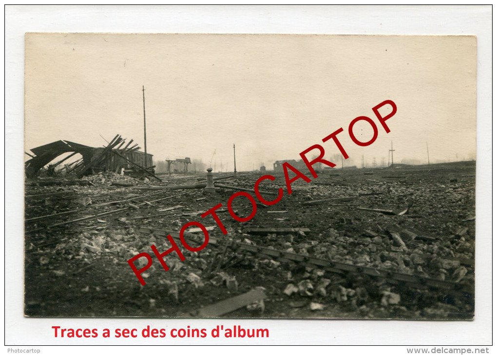 GARE Detruite-COMINES-KOMEN-!? -Ca Rte Photo Allemande-Guerre14-18-1WK -BELGIQUE-BELGIEN-Flandern-59- - Comines-Warneton - Komen-Waasten