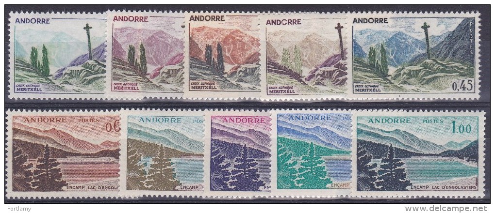 LOT 232  ANDORRE N°158 à 164  ** - Unused Stamps