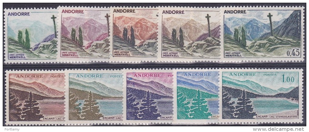 LOT 234  ANDORRE N°158 à 164  ** - Unused Stamps