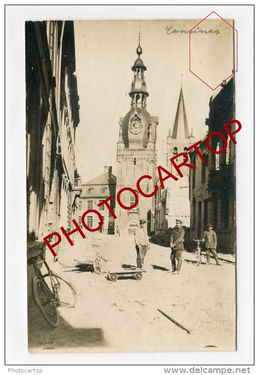 COMINES-KOMEN-Carte Photo Allemande-Guerre14-18-1WK-BELGIQUE-BELGIEN-Flandern-59- - Komen-Waasten